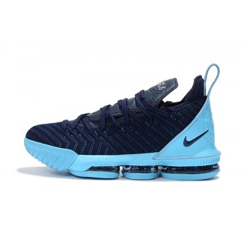 Nike LeBron 16 Navy Blue Jade-White Size Shoes